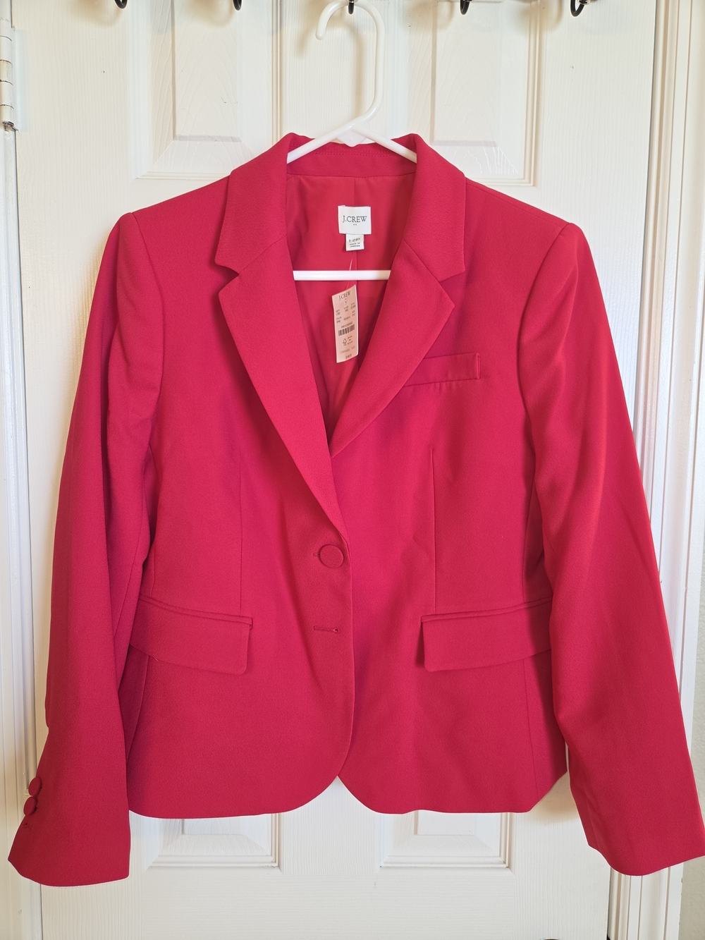 J. Crew Bright Red Tailored Blazer
